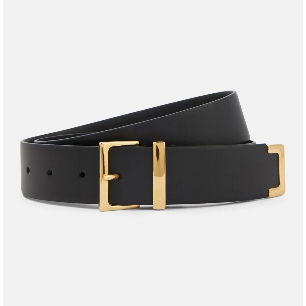 Khaite Robbi Belt in Black Leather in Small/Medium
